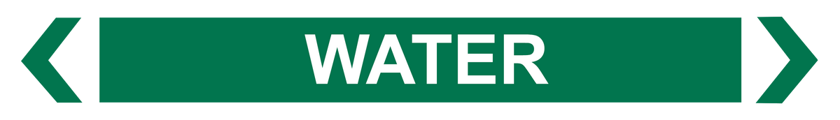 Water - Pipe Marker Sign | K2K Signs Australia