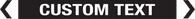 White Text On Black Background - Pipe Marker Sign